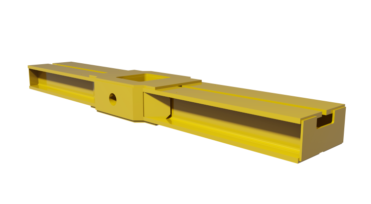 Crossbeam with Tilt Function for Workshop Bogie